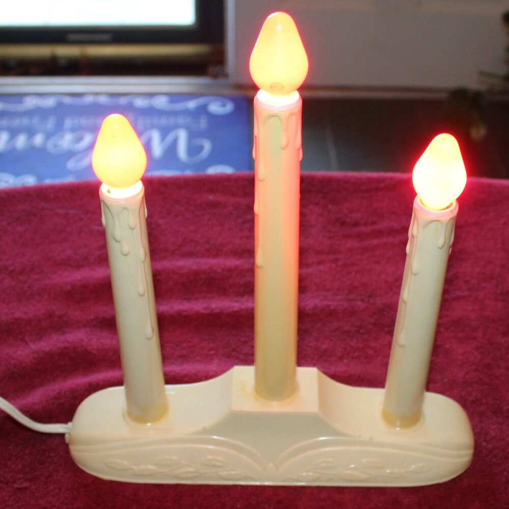 Vintage TIMCO Electrified Condolier - 3 candle
